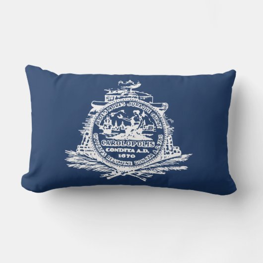 チャールストン国旗（サウスカロライナ） ランバークッション (正面)