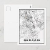 チャールストン地図 ポストカード (正面/裏面)
