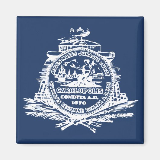 チャールストン州旗 マグネット (正面)