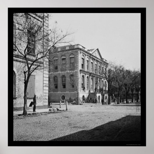 チャールストン市役所1865 ポスター (正面)