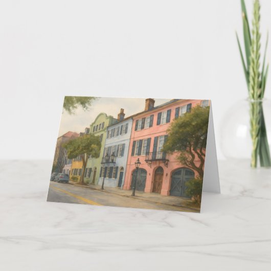 チャールストン水カラーのレインボー行 カード (正面)