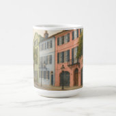 チャールストン水カラーのレインボー行 コーヒーマグカップ (中央)