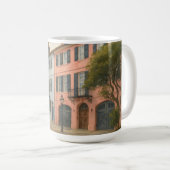 チャールストン水カラーのレインボー行 コーヒーマグカップ (正面右)