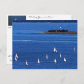 チャールストン港の美しい日！ ポストカード (正面/裏面)