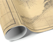 チャールストン港サウスカロライナ(1863年)の地図 ラッピングペーパー (ロールコーナー)