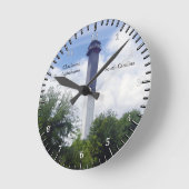 チャールストン灯台の時計 ラウンド壁時計 (傾斜)