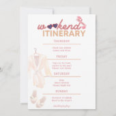 チャールストン独身最後の夜招待状 & 旅程 招待状 (裏面)