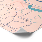 チャールストン統一された-州ズブリーズシティマップ ポスター (角)