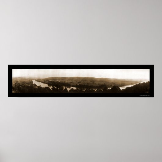 チャールストン西バージニア川ビュー写真1913 ポスター (正面)