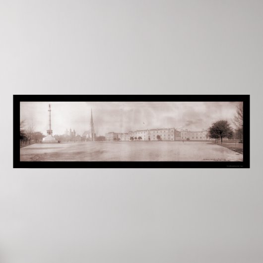 チャールストン軍隊サウスカロライナ写真1909 ポスター (正面)