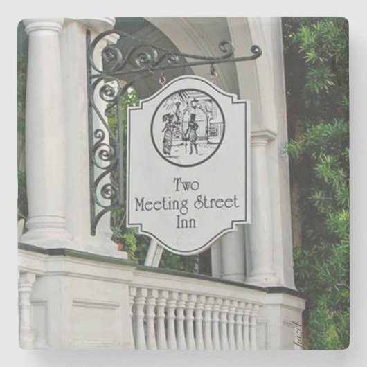 チャールストン通り2名 ストーンコースター (正面)