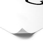 チャールストン陰性のタイポグラフィ図 ポスター (角)