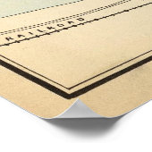 チャールストン・ウェストバージニアのヴィンテージの地図(1873) ポスター (角)