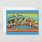 チャールストン ウエストバージニア ポストカード (正面/裏面)