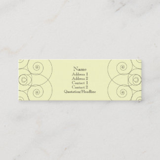 チャールストン-クリーム スキニー名刺