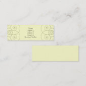 チャールストン-クリーム スキニー名刺 (正面/裏面)