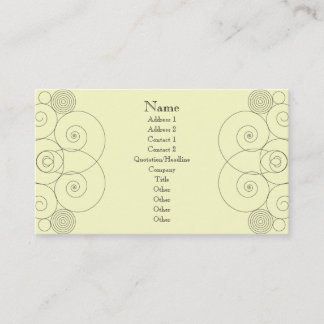 チャールストン-クリーム 名刺