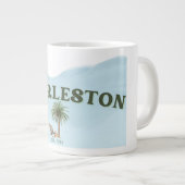 チャールストン、サウスカロライナヴィンテージコーヒーマグ ジャンボコーヒーマグカップ (正面右)