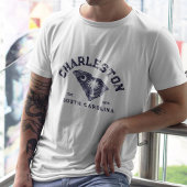 チャールストン・サウスカロライナ州海軍の地図フラグ Tシャツ