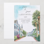 チャールストン サウスカロライナ州 招待状 (正面/裏面)