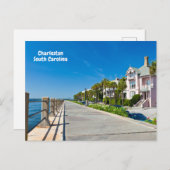 チャールストン、サウスカロライナ美しいビーチ、ピア ポストカード (正面/裏面)