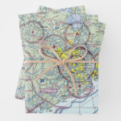 チャールストン・サウスカロライナ航空チャート ラッピングペーパーシート (インサイチュ)