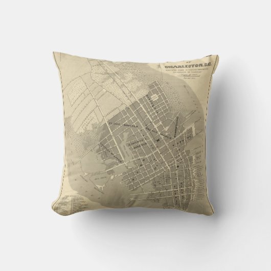 チャールストン、サウスカロライナ クッション (正面)