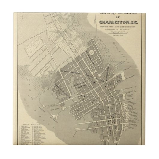 チャールストン、サウスカロライナ タイル (正面)