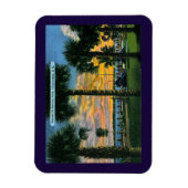 チャールストン、サウスカロライナ、バッテリパーク、ヴィンテージ マグネット (縦)