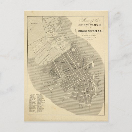 チャールストン、サウスカロライナ ポストカード (正面)