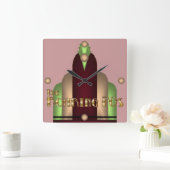 チャールストン スクエア壁時計 (ホーム)