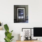 チャールストン・ドレイトンホールの窓 ポスター (ホームオフィス)