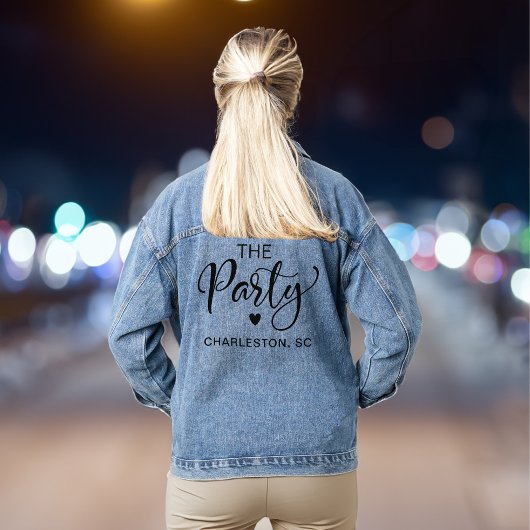 チャールストン バチェロレッテ パーティー デニムジャケット
