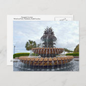 チャールストン パイナップル ファウンテン, サウスカロライナ州 ポストカード (正面/裏面)