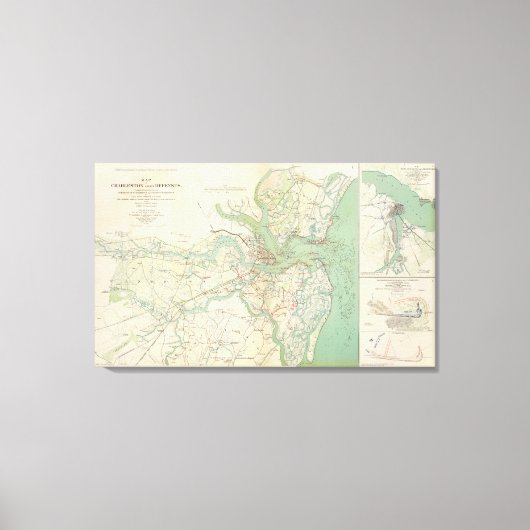 チャールストン、守備 キャンバスプリント (正面)