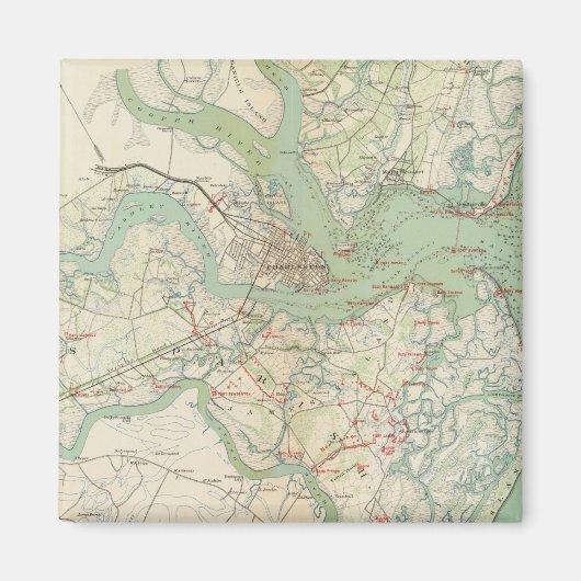 チャールストン、守備 マグネット (正面)