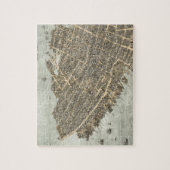 チャールストン(1872年)のヴィンテージの絵解き地図 ジグソーパズル (縦)