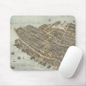 チャールストン(1872年)のヴィンテージの絵解き地図 マウスパッド (マウス)