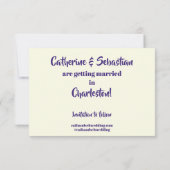 チャールストン、SC ヴィンテージマップ セーブザデート (裏面)