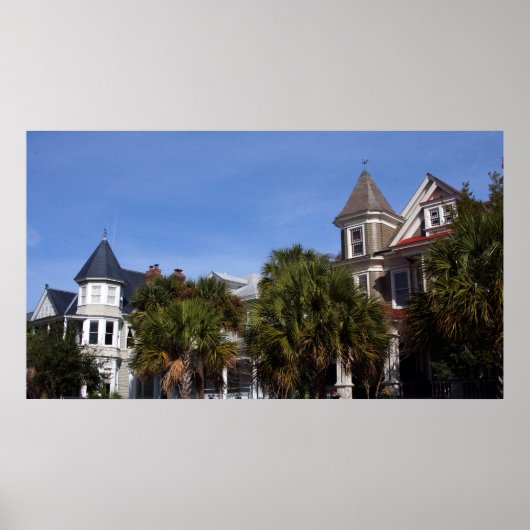 チャールストンSCのキャノンパークを見下ろす ポスター (正面)