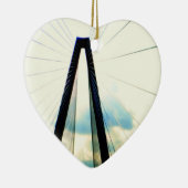 チャールストンSCのハートのオーナメント セラミックオーナメント (右)