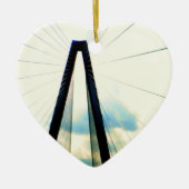 チャールストンSCのハートのオーナメント セラミックオーナメント (正面)