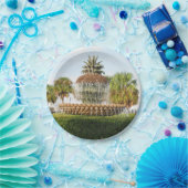 チャールストンSCのパイナップル噴水、水辺地帯公園 ペーパープレート (パーティー)