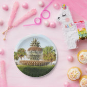 チャールストンSCのパイナップル噴水、水辺地帯公園 ペーパープレート (パーティー)