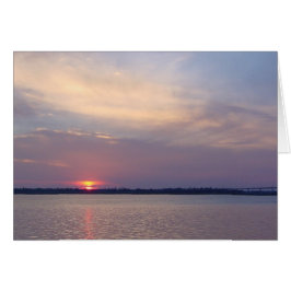 チャールストンSCサンセット～詩篇113:3グリーティングカード