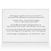 チャールストンSCサンセット～詩篇113:3グリーティングカード (内部横(上))