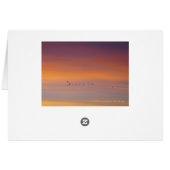 チャールストンSCサンセット～詩篇113:3グリーティングカード (裏面横)