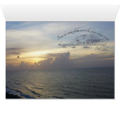 チャールストンSCサンセット～詩篇113:3グリーティングカード (内部横(下))