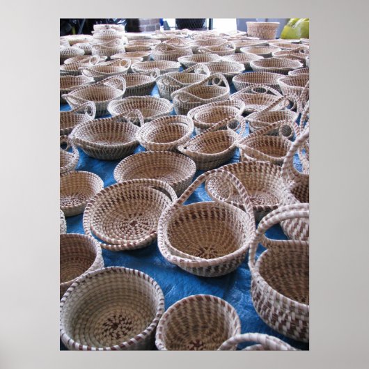 チャールストンSCスイートグラスバスケットプリント ポスター (正面)