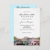 チャールストンSCバチェロレッテ週末招待状 招待状 (正面/裏面)